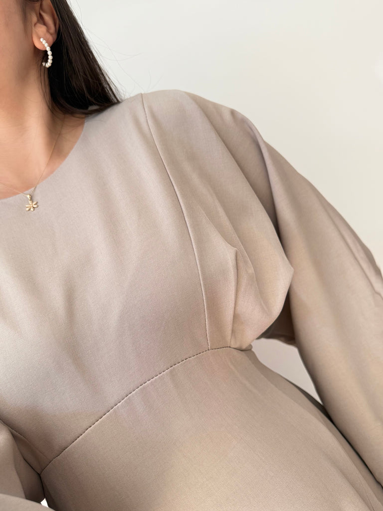 Simple fitted maxi dress