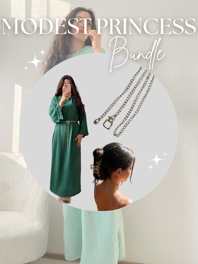 MODEST PRINCESS BUNDLE (Jazz-Kleid, Kettengürtel & Haarklammer)