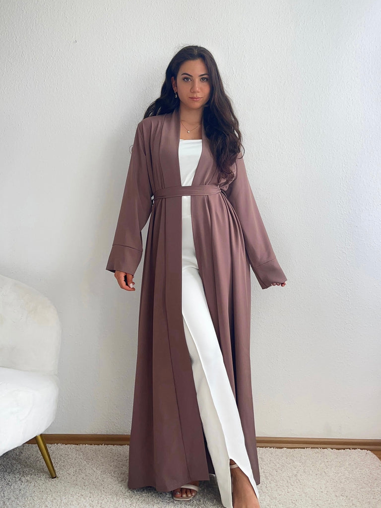 Langer Kimono mit Bindegürtel | GLAMBERRY