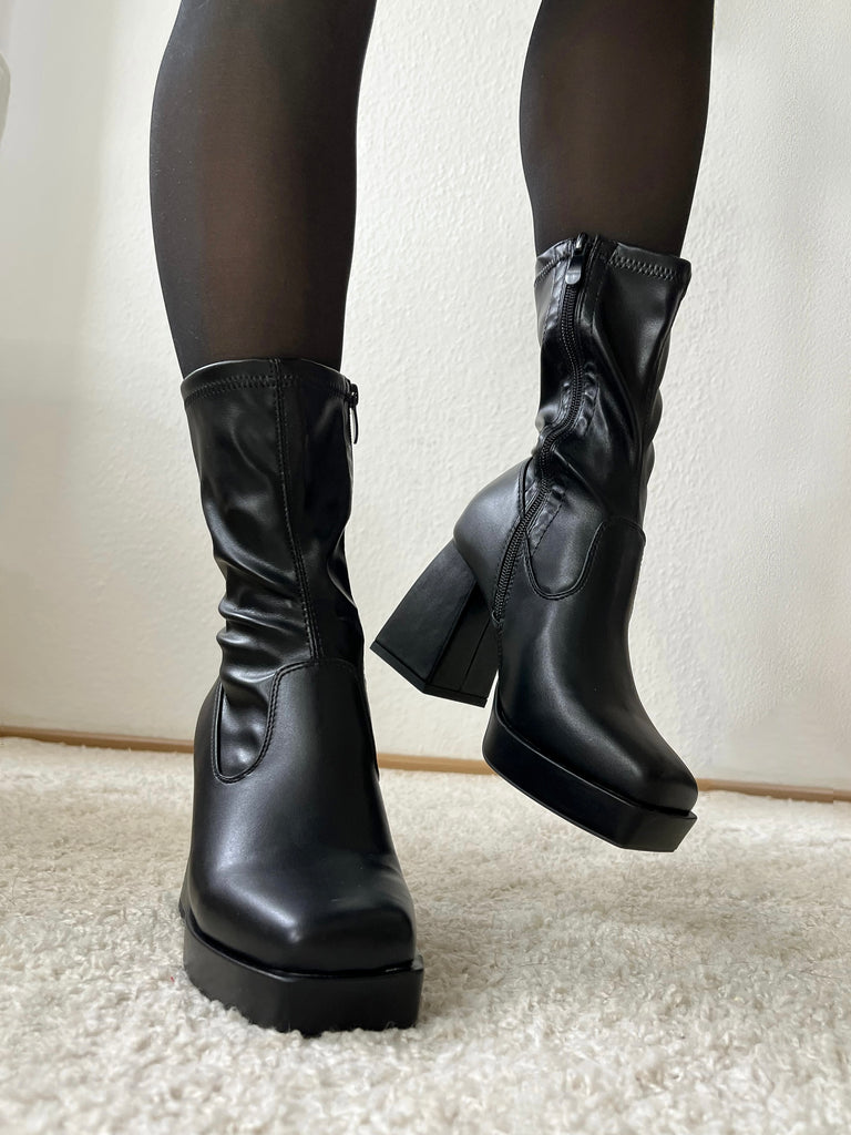 Kitten Heel Boots Mit Kleinem Absatz Schuhe Stiefel Mit Kleinem
